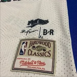 Mitchell Ness Shirts Mitchellness Mens White Blue Nba